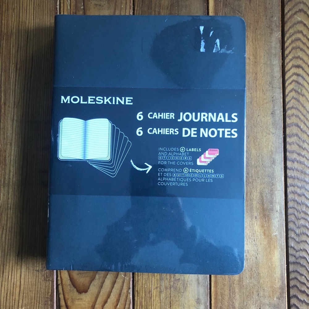 Moleskine journals - 6 pack. New